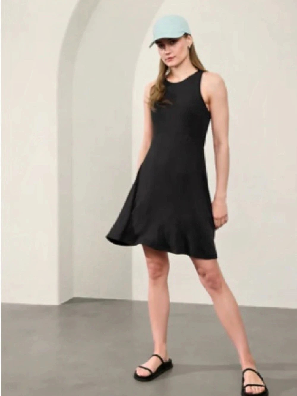 Athleta Sleeveless Mini Dress in Black Size 3X